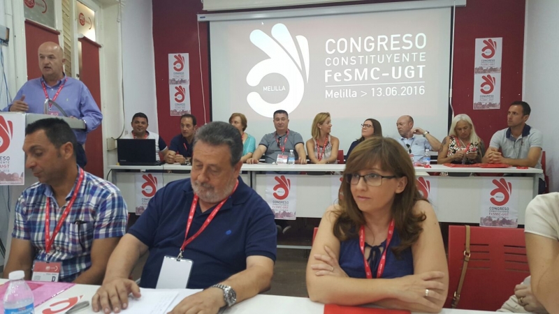 José Luis Faus Árias, nuevo secretario General, con el 97,87% de apoyo del Congreso Constituyente de FeSMC-UGT en Melilla